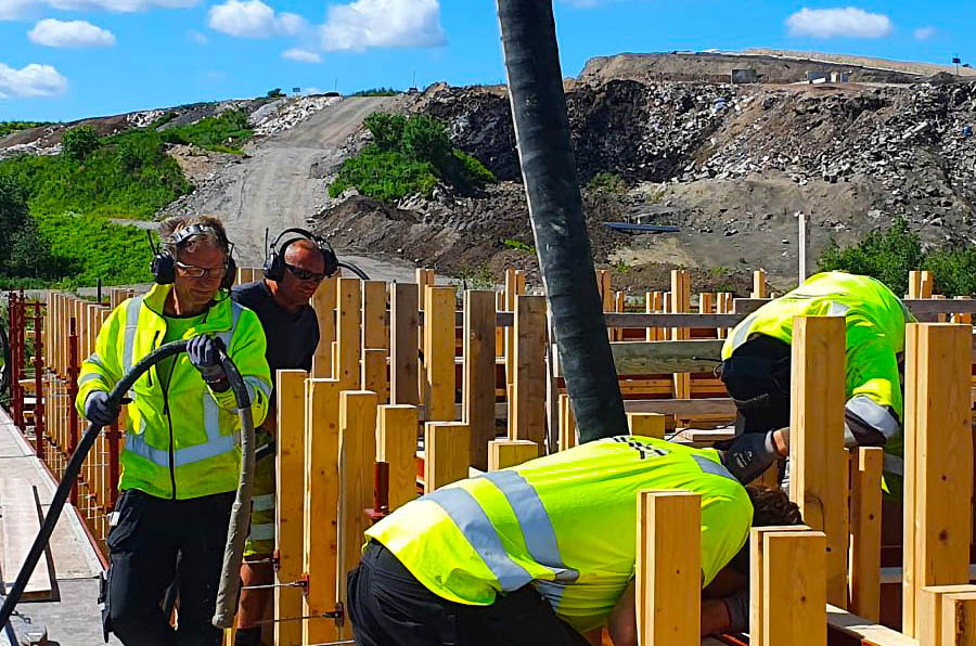 Sprutbetong av broar